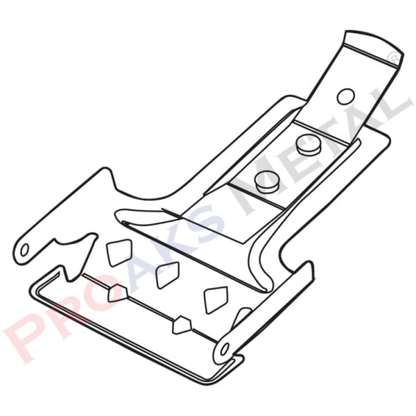 Asma Tavan T Tipi Askı Maşası Çizimi