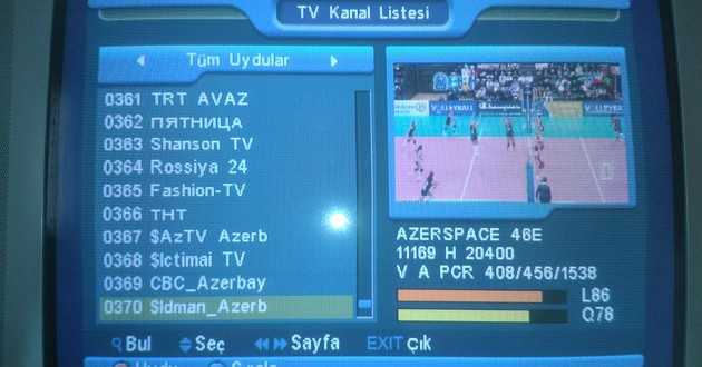 Aztv frekansları ve bisskey bilgileri