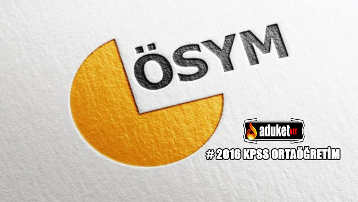 20 Kasım 2016 Kpss Ortaöğretim soruları cevapları