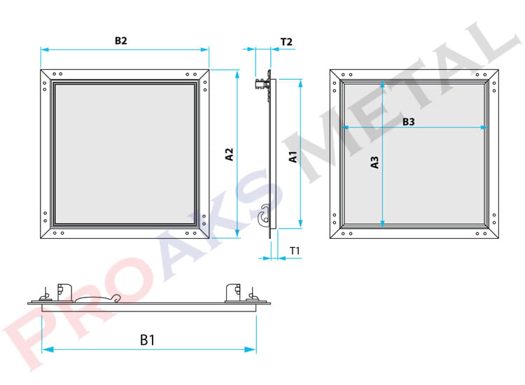 Prostar Aluminum Access Panels Drawings