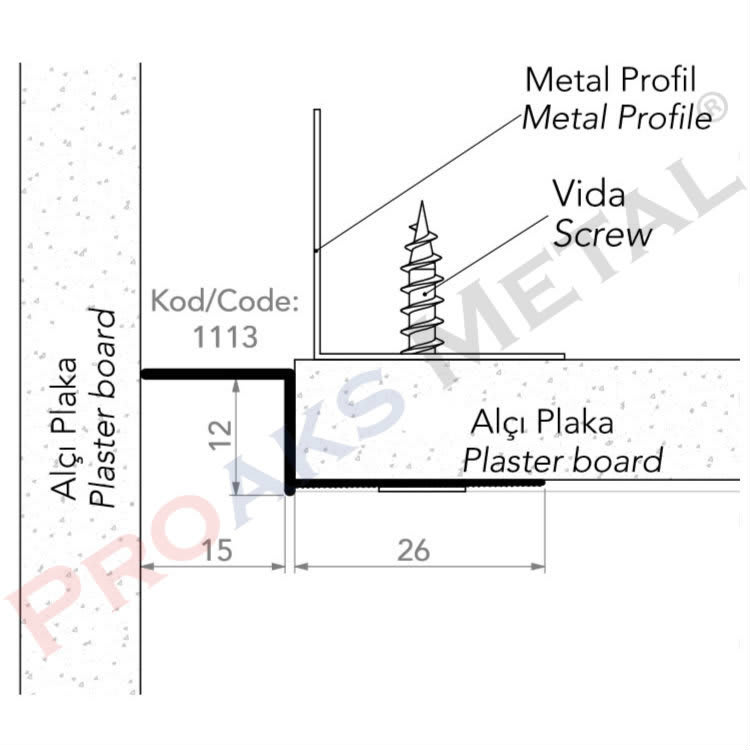 Drywall Finish Z Profile