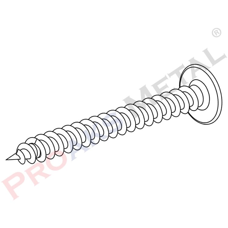 Shim Head Wall Plug Screw 5,0x45mm