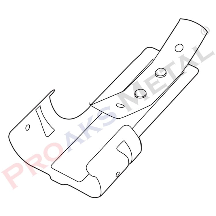 Dessin de support de plafond suspendu de type C