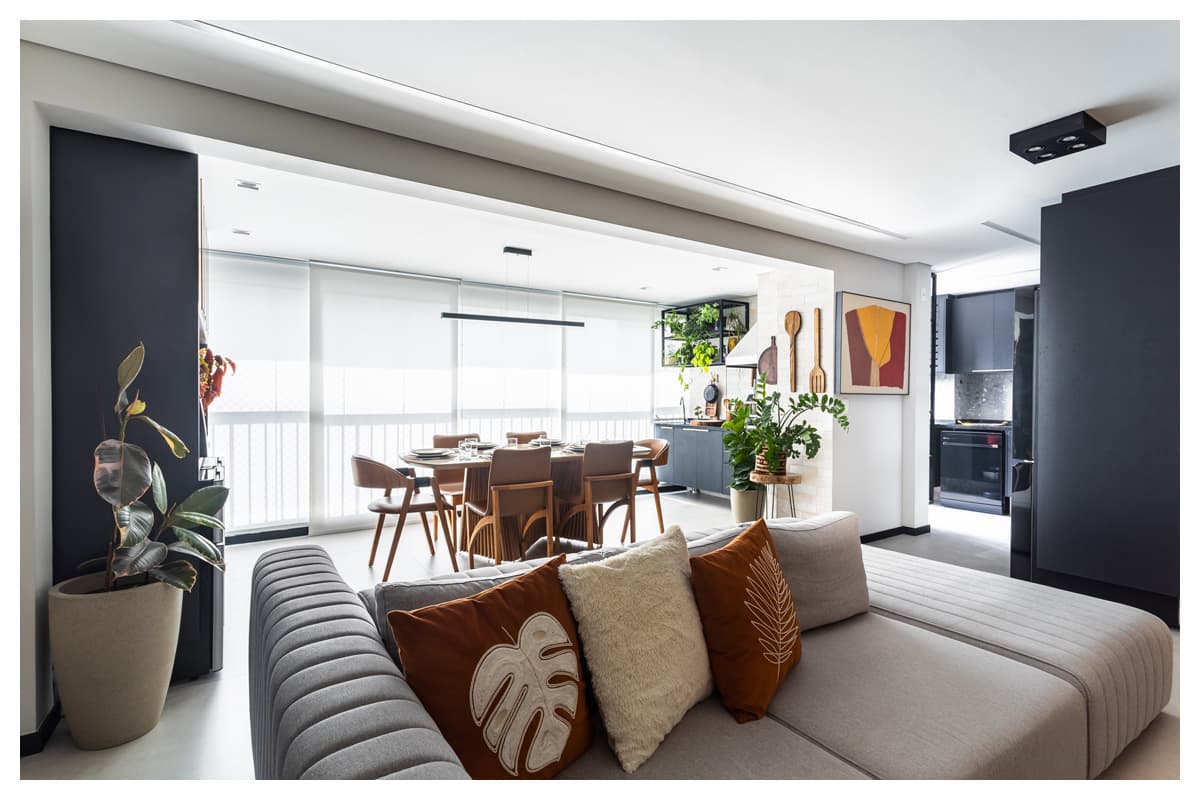 Apartamento no Morumbi com design autoral integrado