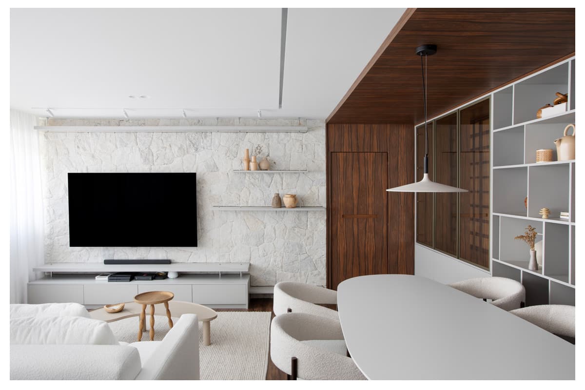 Apartamento 130 m² em Botafogo integra minimalismo e criatividade