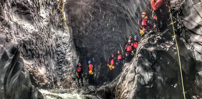 Gorge Alcantra canyoning