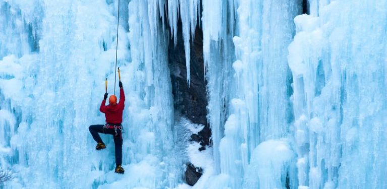 Escalade sur Glace