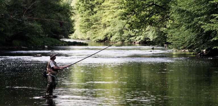 pêche sur rivière gacka croatie