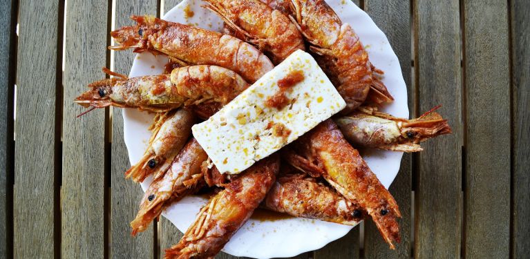 crevettes grèce cuisine grecque