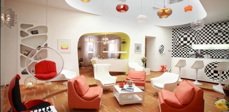 Vintage Design hotel prague hall