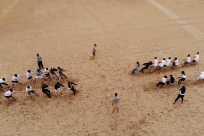 Monitor Deloitte Biarritz plage olympiades tir force basque