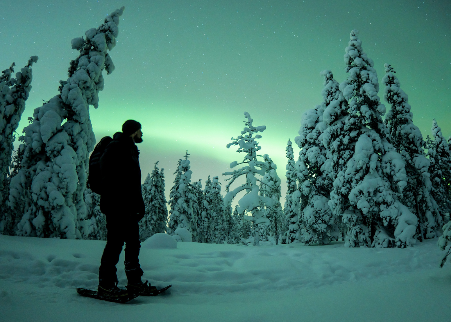 Raquette aurore boréales