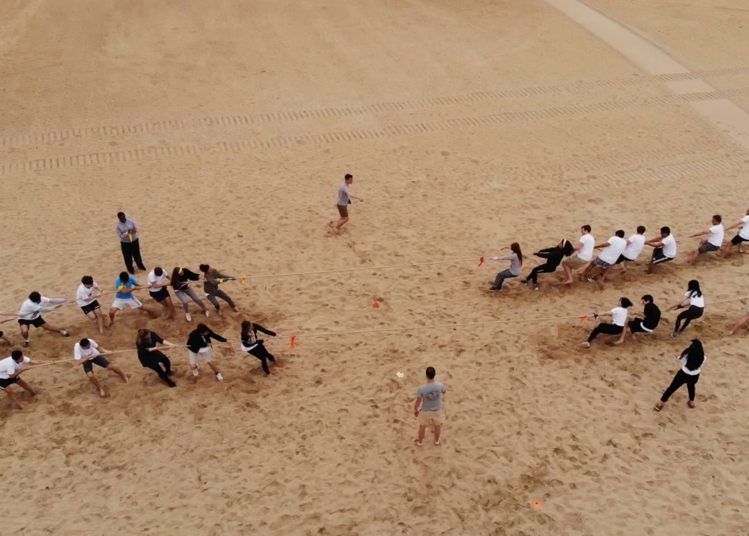 Monitor Deloitte Biarritz plage olympiades tir force basque