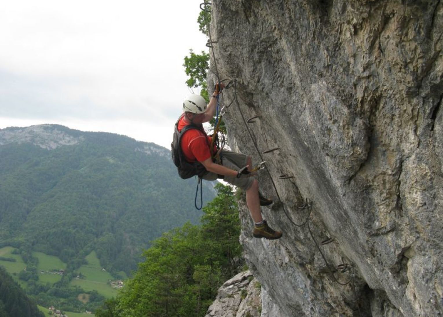 via ferrata roche à l'agathe