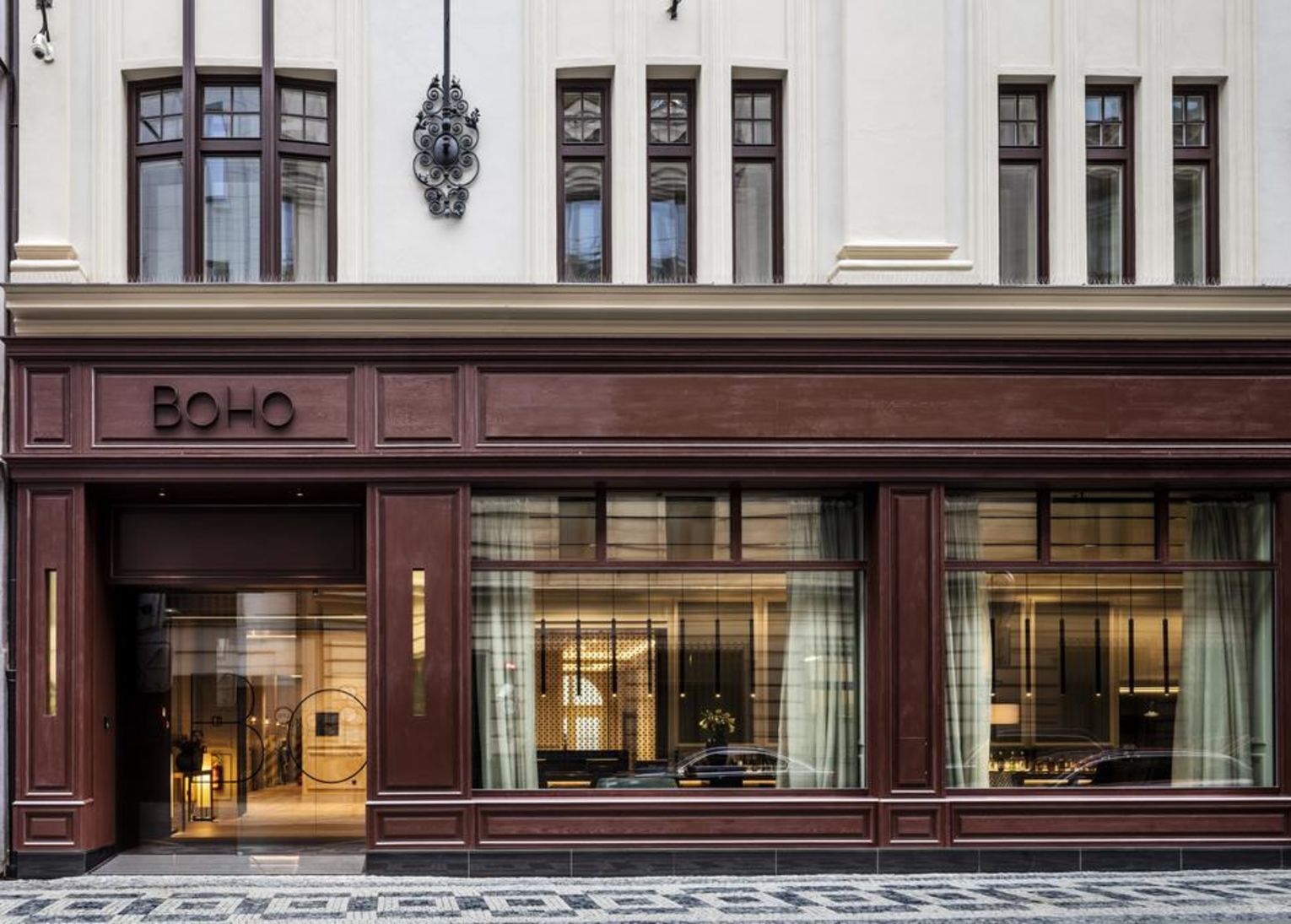 boho hotel prague façade