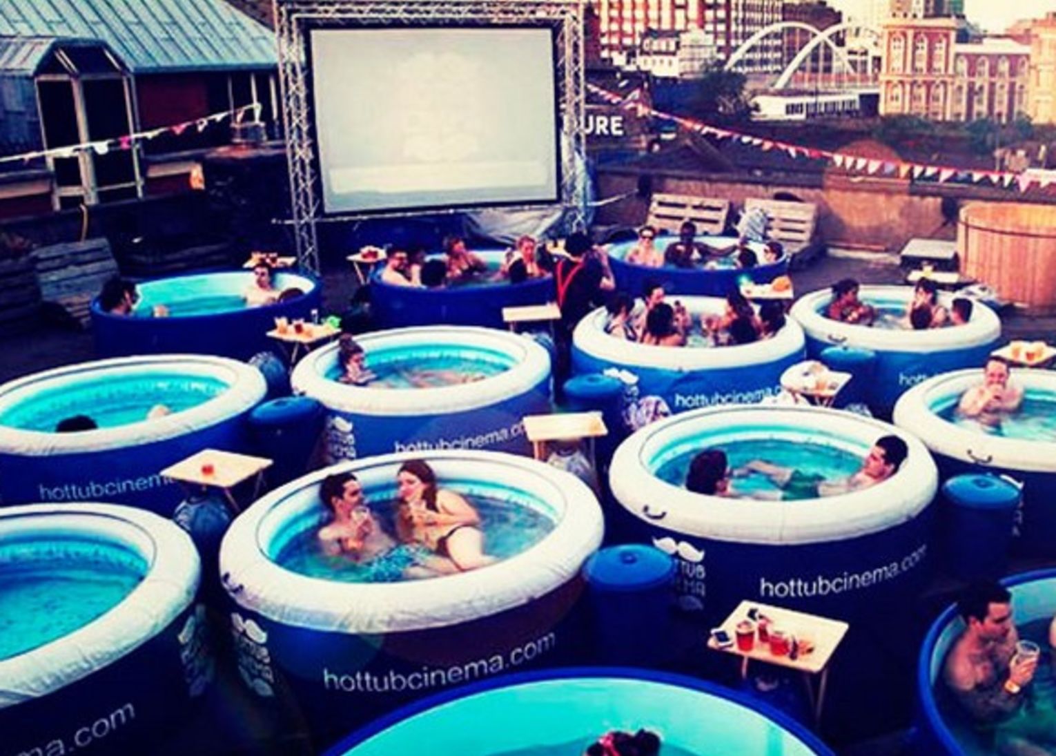 hot tub cinema