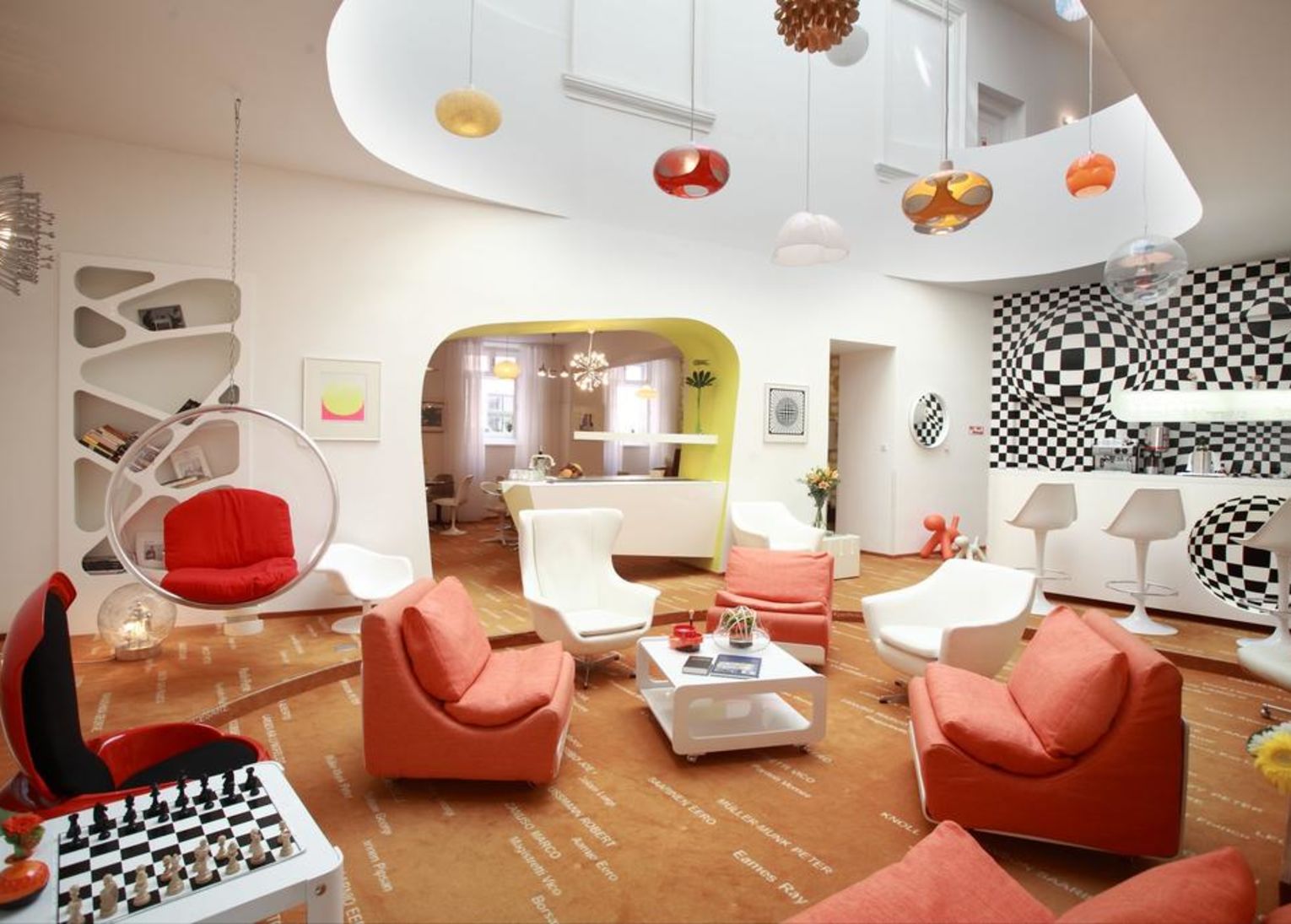 Vintage Design hotel prague hall