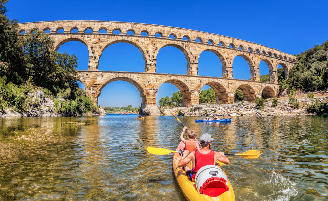 Canoe Pont du Gard 