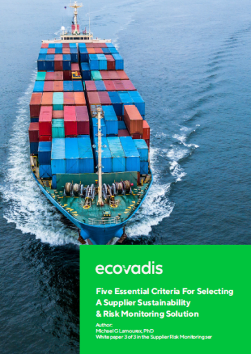 Five Essential Criteria for Selecting a Supplier Sustainability & Risk Monitoring Solution