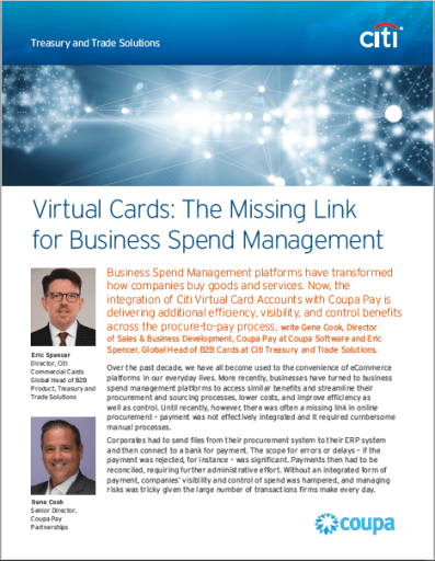 Virtual Cards: The Missing Link for Business Spend Management