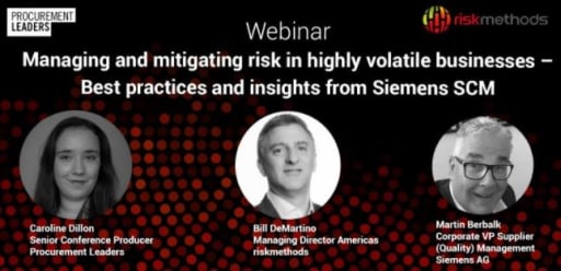 Managing and mitigating risk in highly volatile businesses - Best practices and insights from Siemens SCM