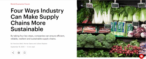 Four Ways Industry Can Make Supply Chains More Sustainable