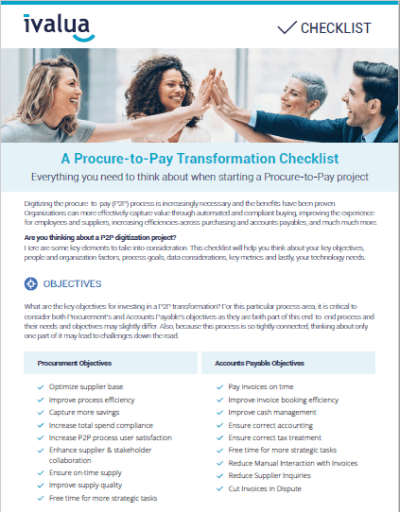 A Procure-to-Pay Transformation Checklist