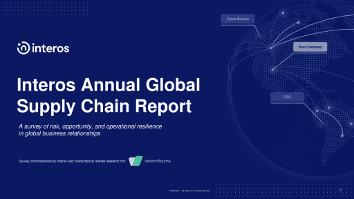 Interos Annual Global Supply Chain Report