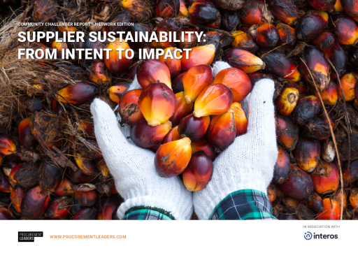 Supplier sustainability: From intent to impact