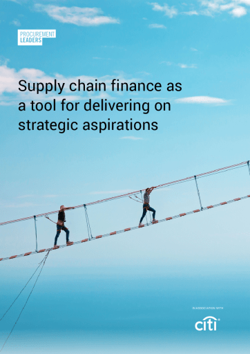 Supply chain finance as a tool for delivering on strategic aspirations