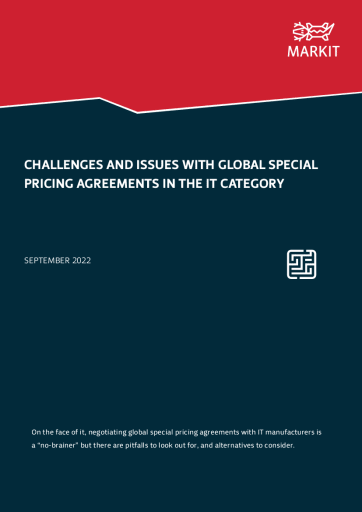 Challenges and Issues With Global Special Pricing Agreements in the IT Category