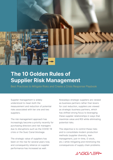 The 10 Golden Rules of Supplier Risk Management