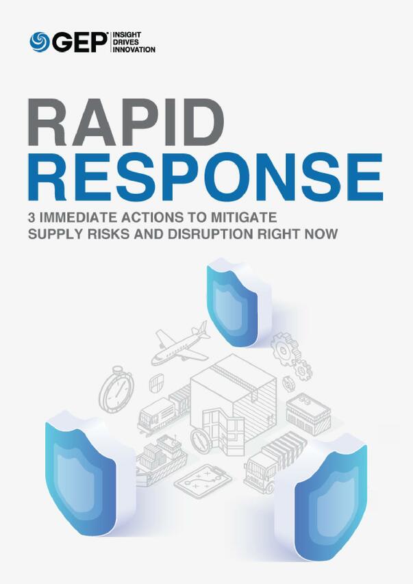 Rapid Response: 3 Immediate Actions to Mitigate Supply Risks and Disruption Right Now
