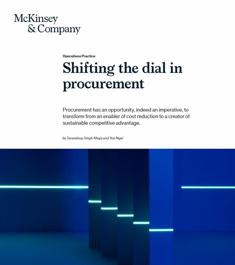 Shifting the dial in procurement