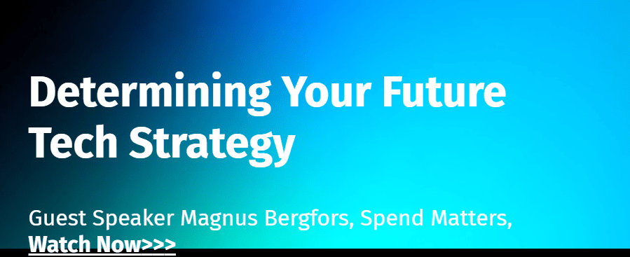 Determining your Future S2P Technology Strategy