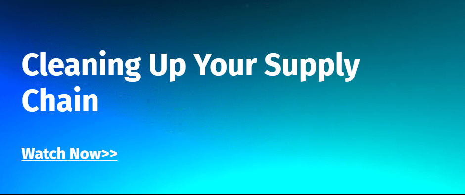 Cleaning up your Supply Chain