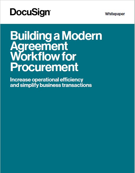 Building a Modern Agreement Workflow for Procurement