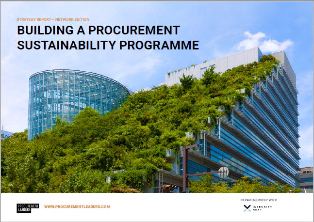 Strategy Report: Building a Procurement Sustainability Programme