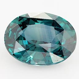 3.32ct oval peacock blue sapphire