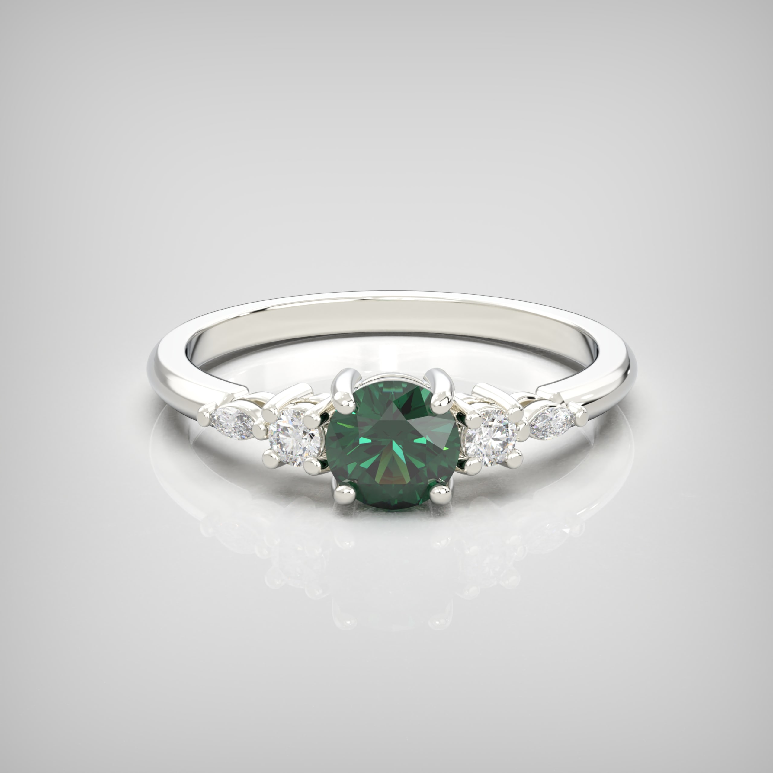 'Arlet' Emerald & Diamond Ring