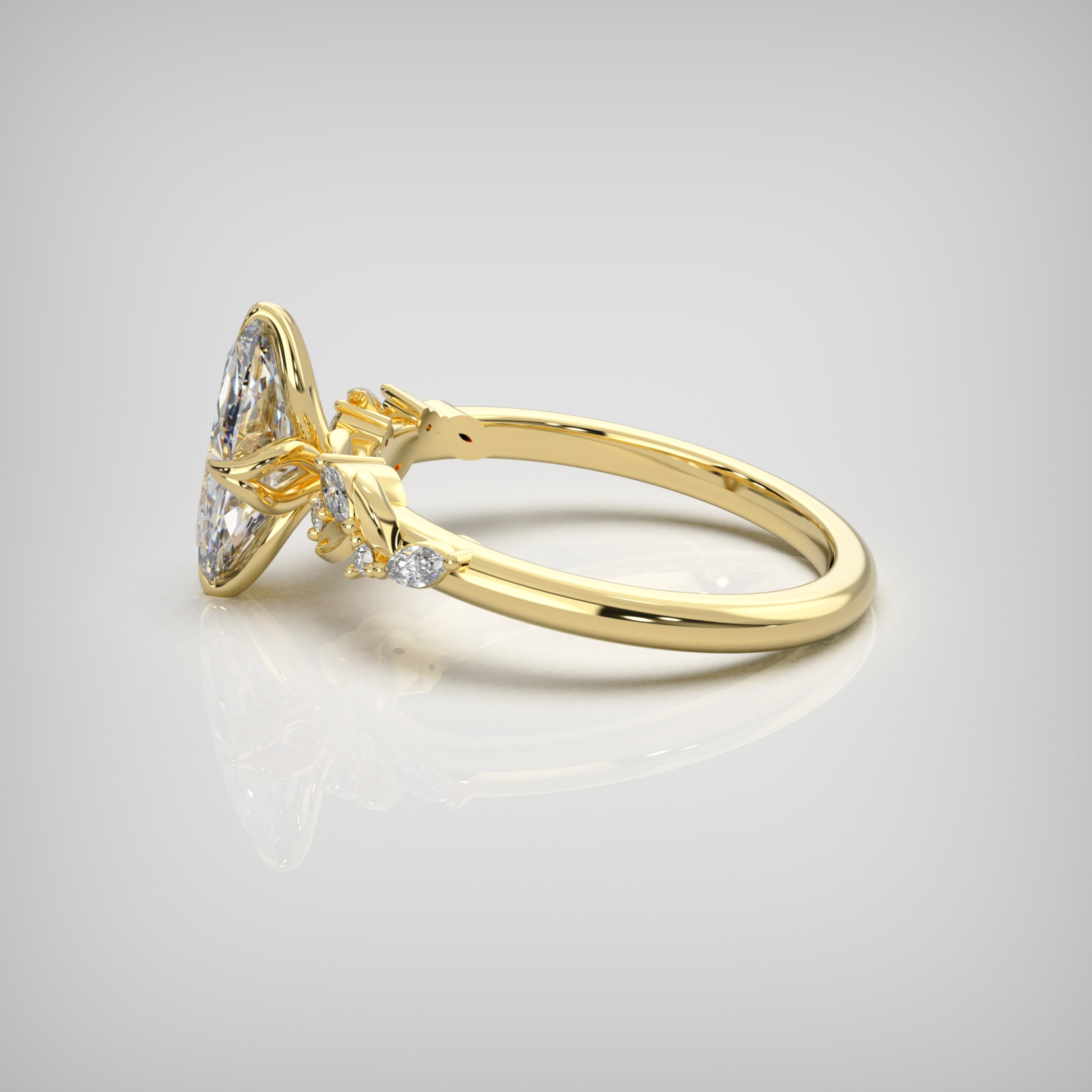 "Wildflower Whisper" Marquise Lab-grown Diamond Ring  — 3
