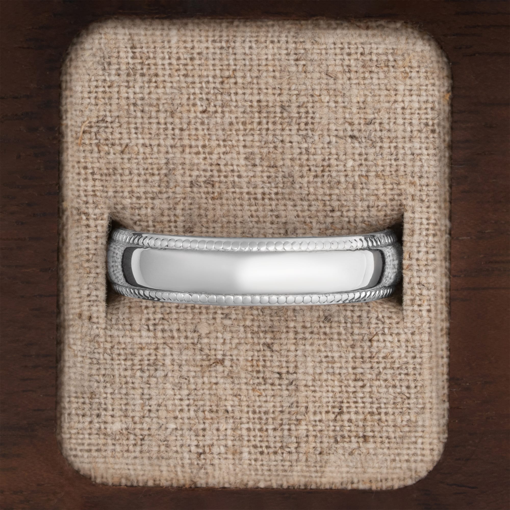 Milgrain wedding band  — 4
