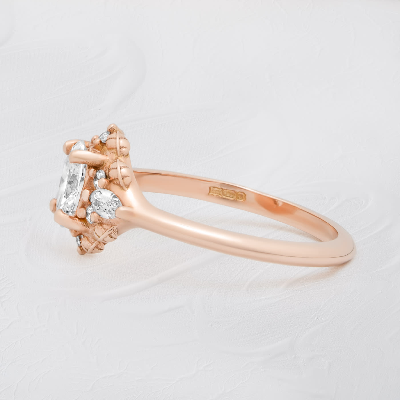 'Rosette' lab grown diamond ring — 4