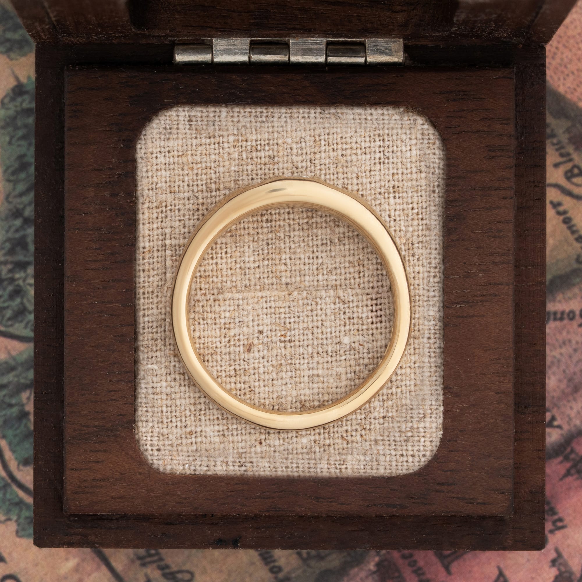 Princess cut lab diamond tapered band — 4