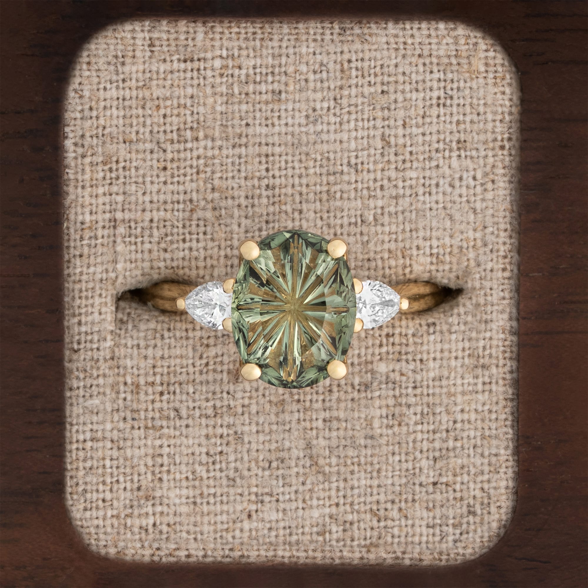 'Ava' Fantasy cut spinel and diamond ring — 1