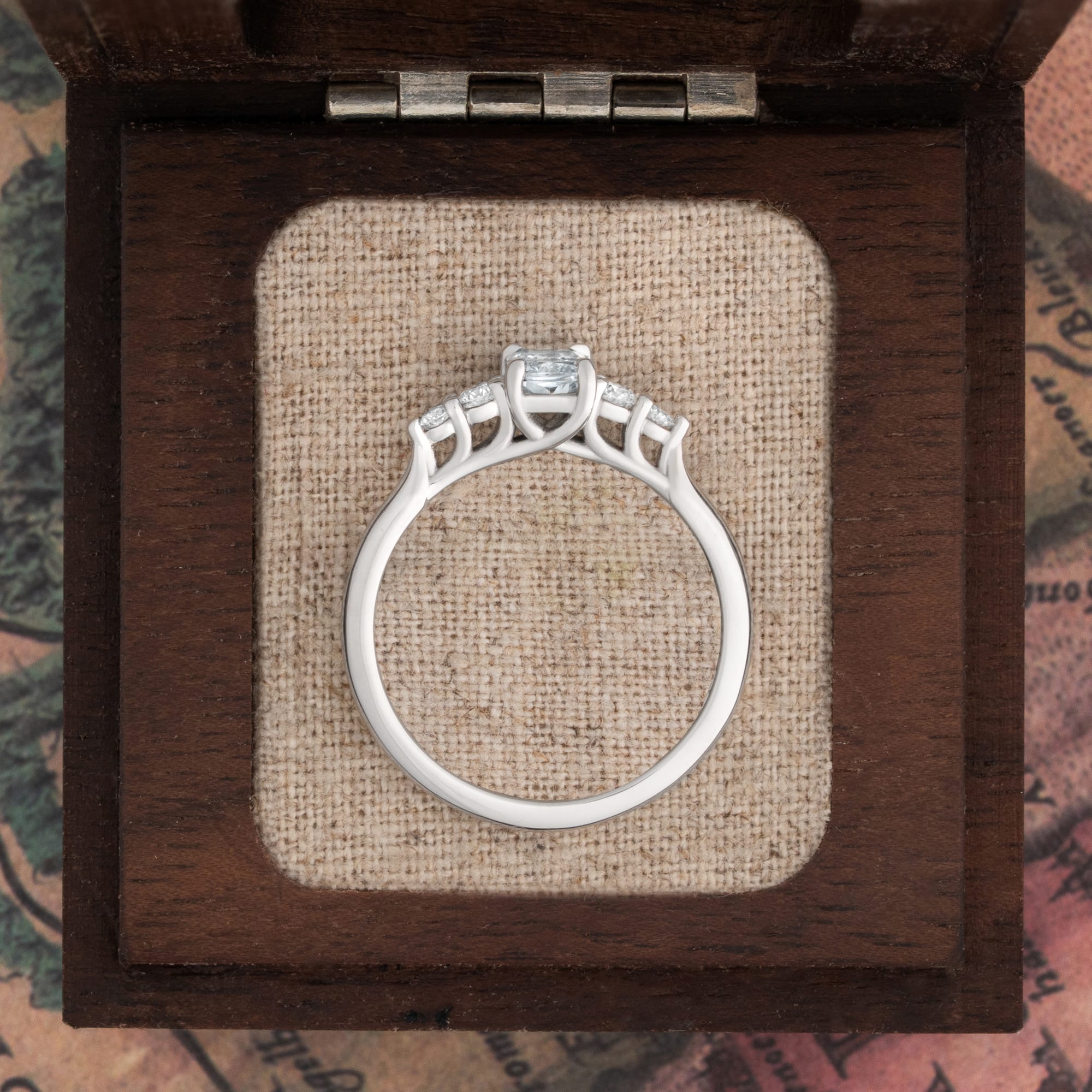 'The Quintet' – Fancy blue diamond ring — 3