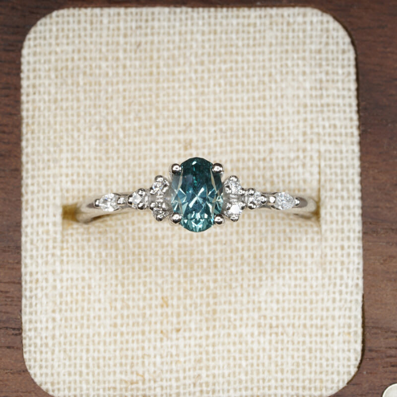 'regal radiant' montana sapphire and diamond ring — 1