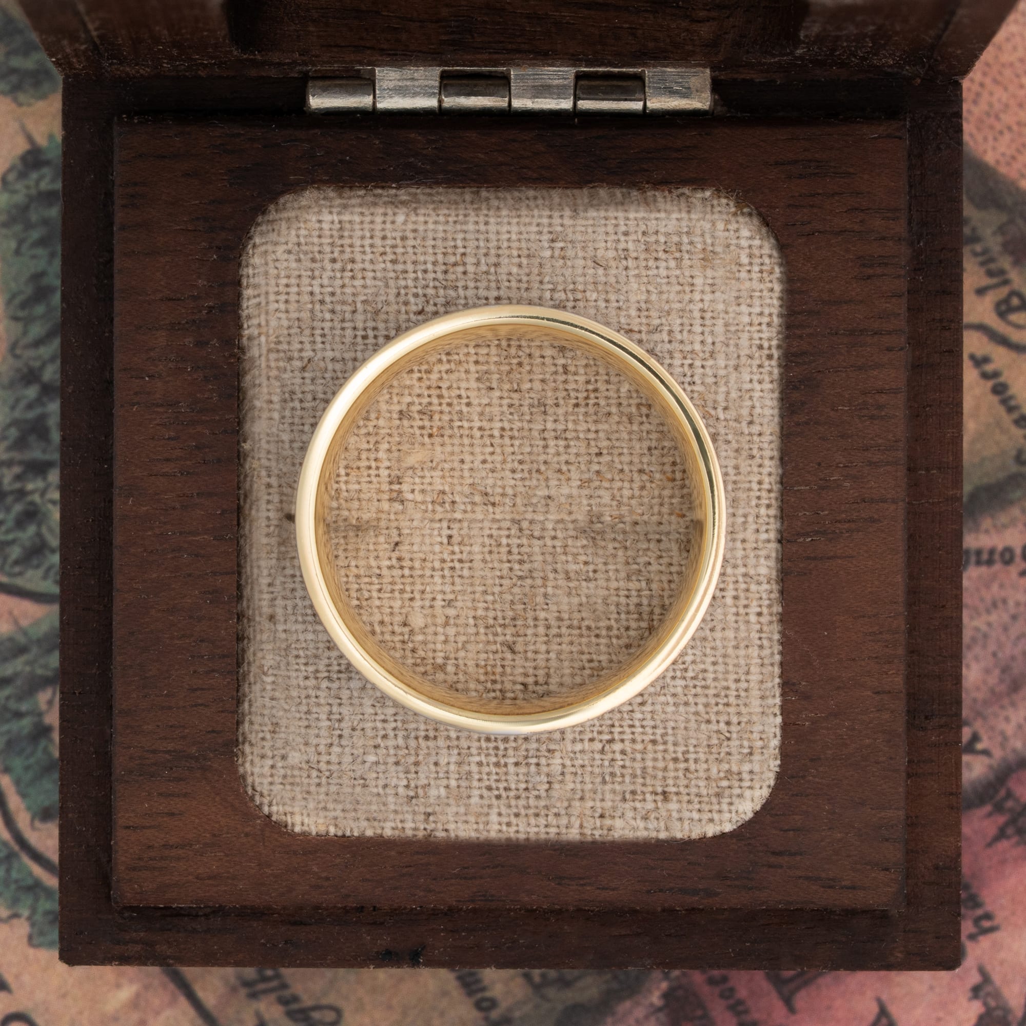 Two tone line wedding band — 3