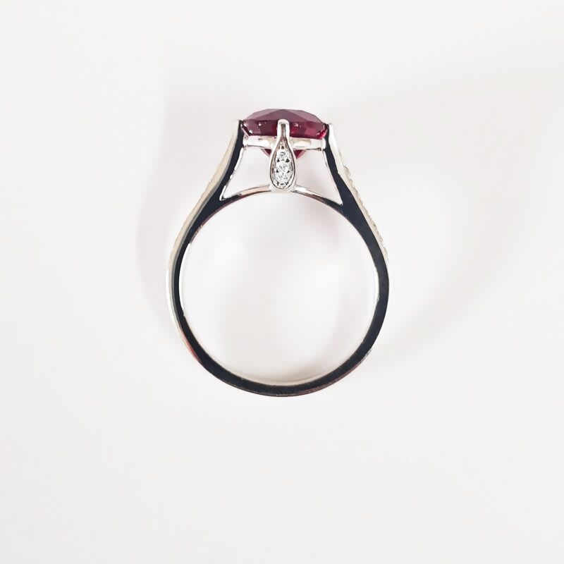 Ruby and diamond engagement ring  — 3