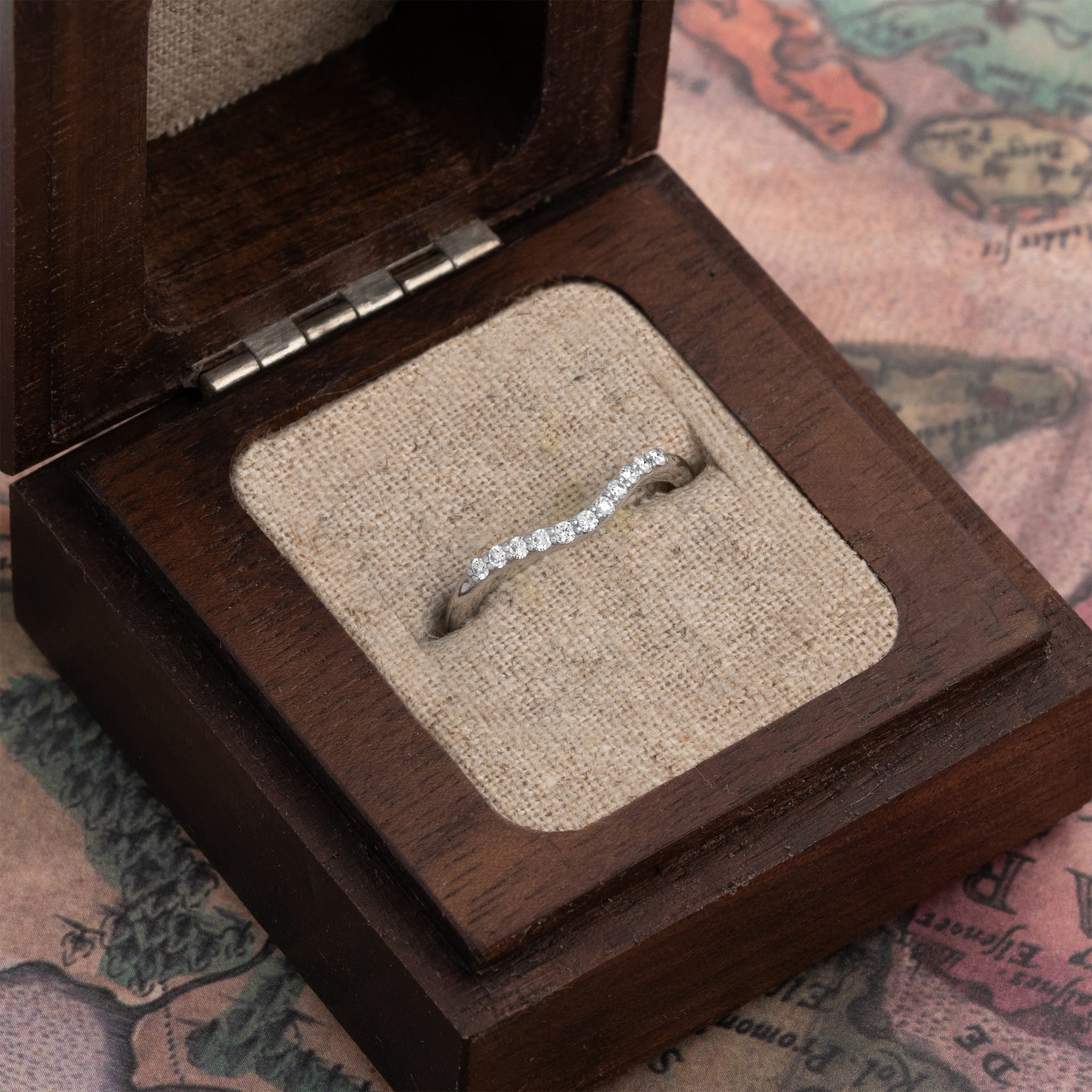 Ladies Diamond Set Wedding Band — 3